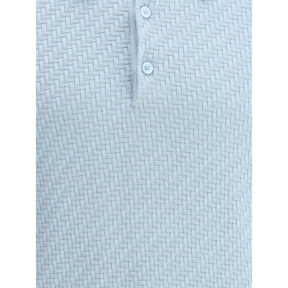 Brioni Polohemd mit gewebtem Muster