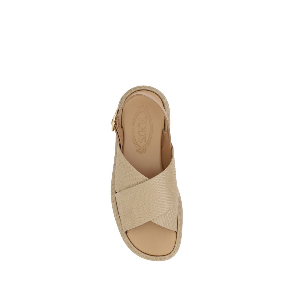 Tod's Raffia-Sandalen