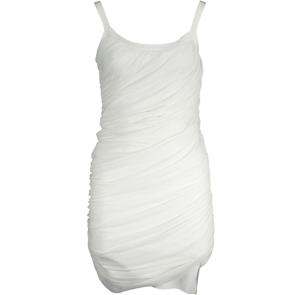 Marciano by Guess Weißes Viskose-Damen-Kleid