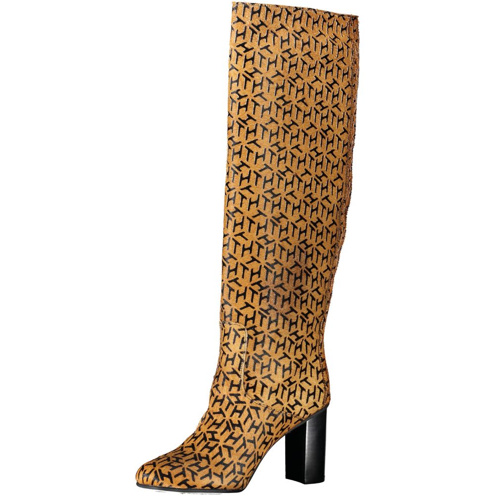 Tommy Hilfiger Beige Leder Damen Stiefel