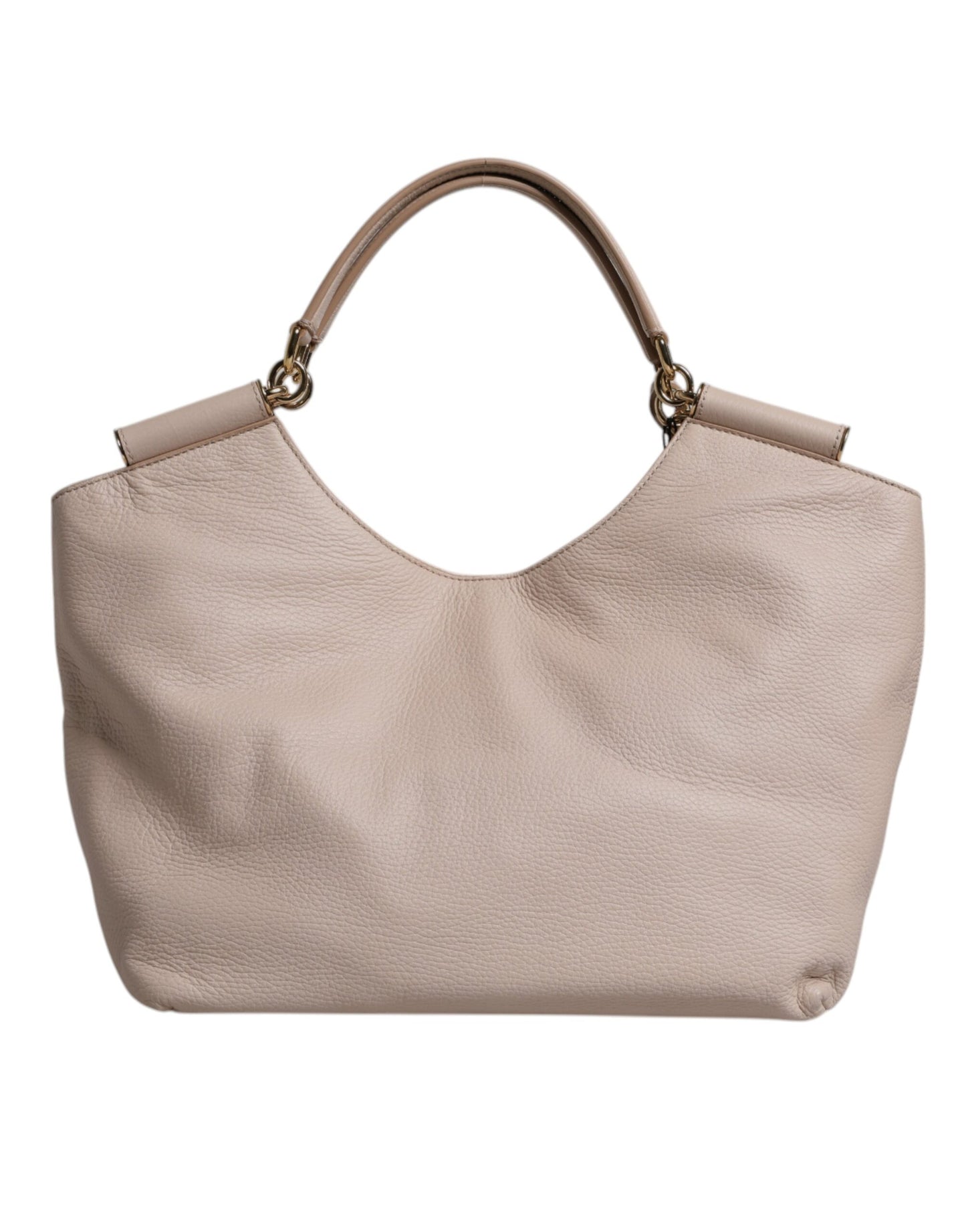 Dolce & Gabbana Hellrosa Hirschleder Logo-Plakette Tote Top Handle Bag