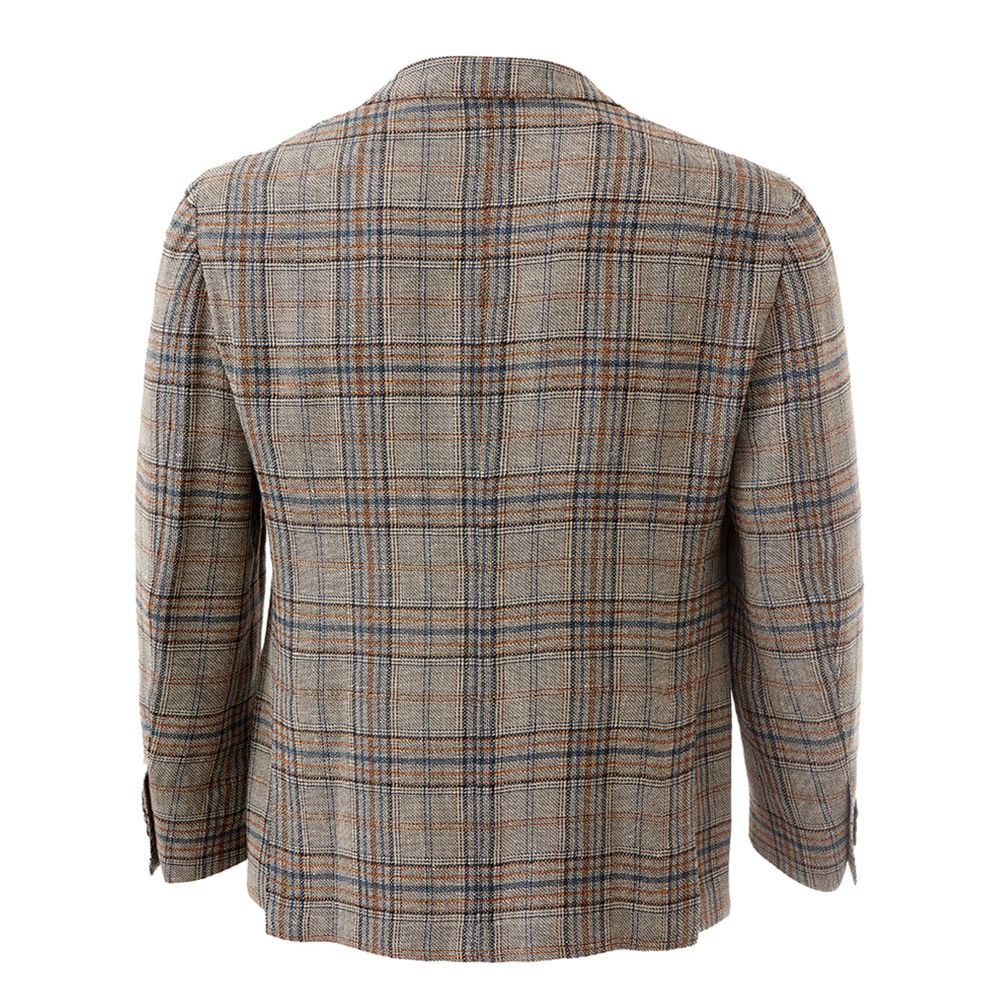 Lardini Elegant jacket in multicolored linen
