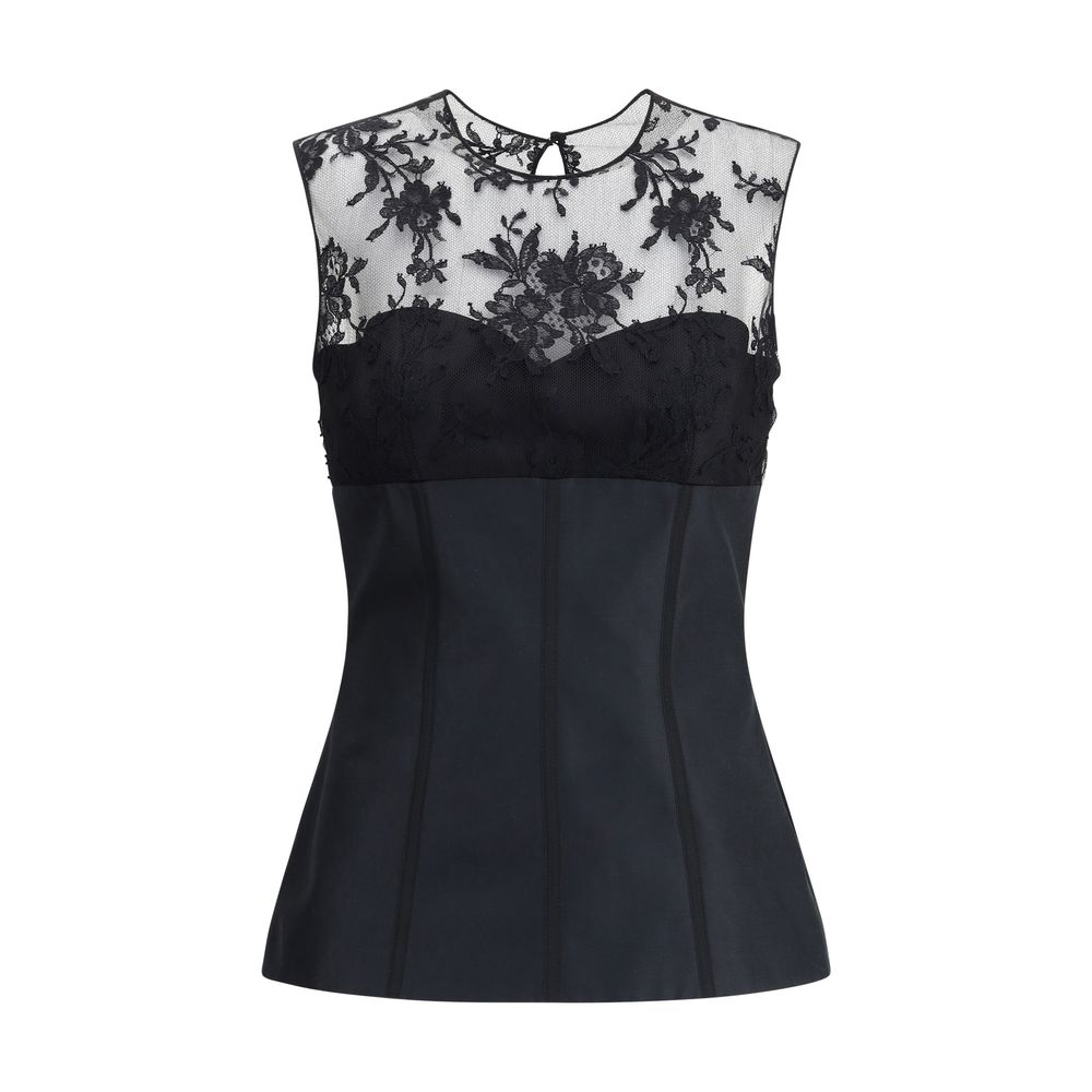 Alexander McQueen Spitzen-Top