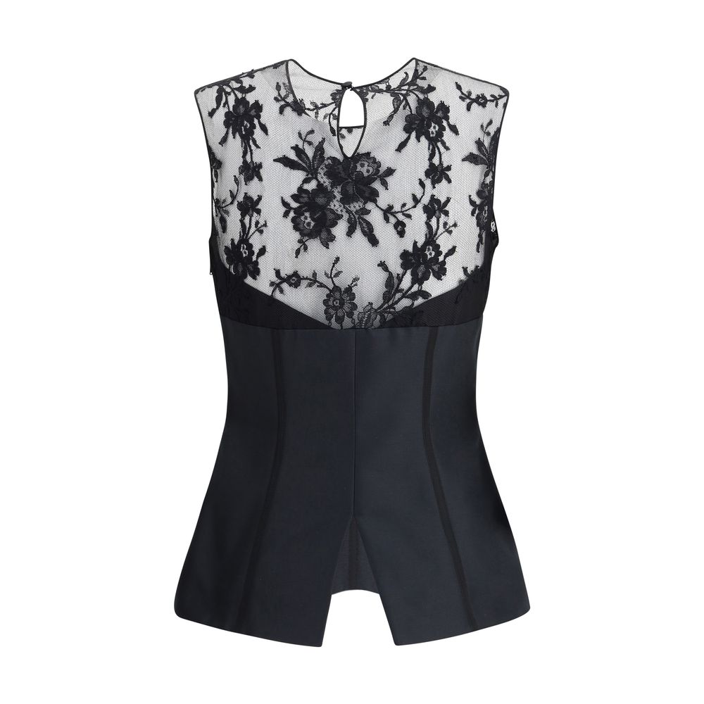 Alexander McQueen Spitzen-Top