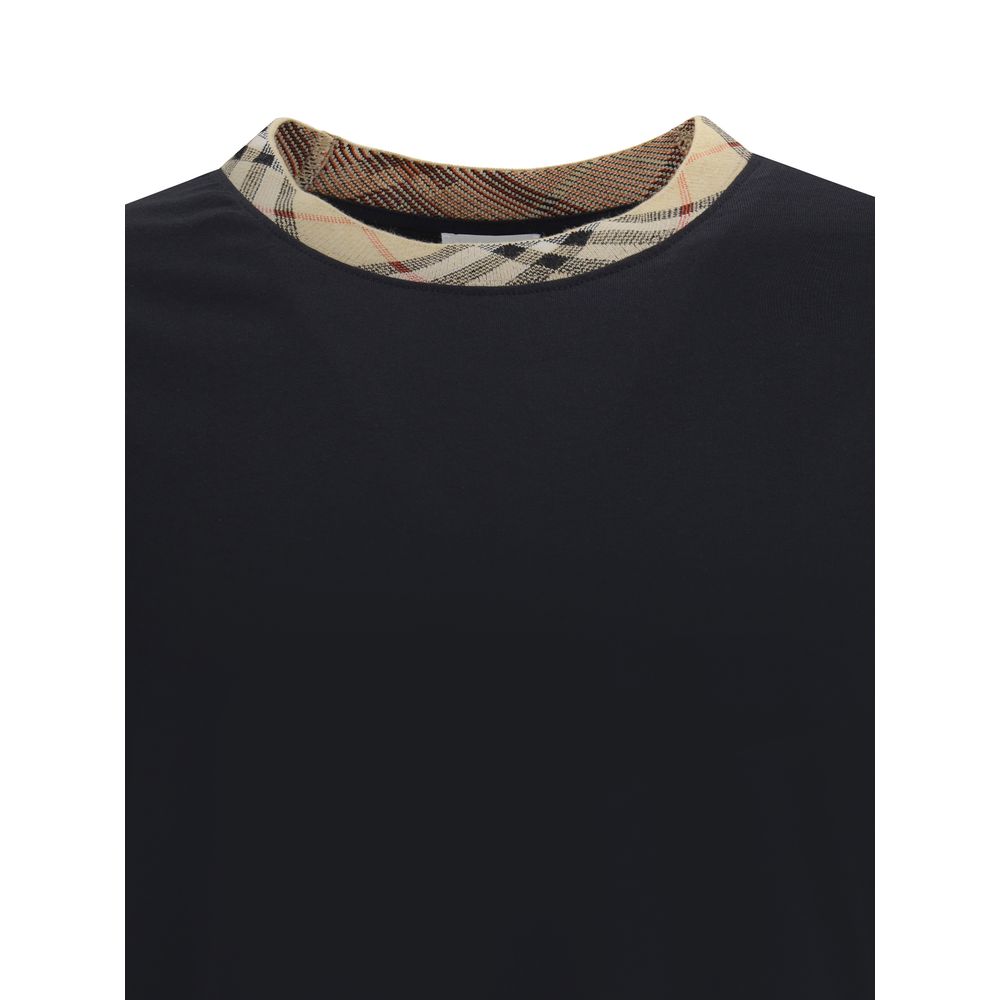 Burberry T-Shirt mit Archivio Check Kragen