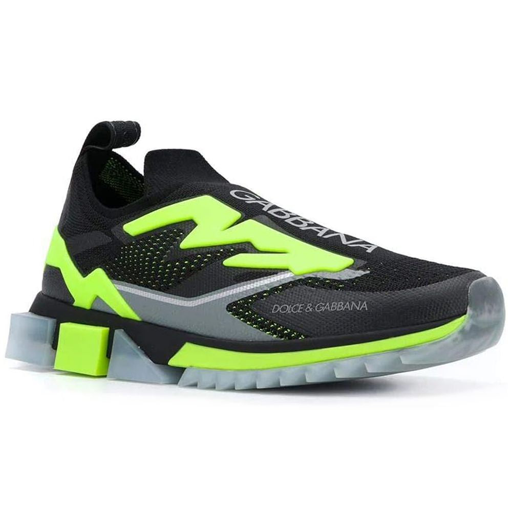 Dolce & Gabbana Schwarzer Polyester Sneaker