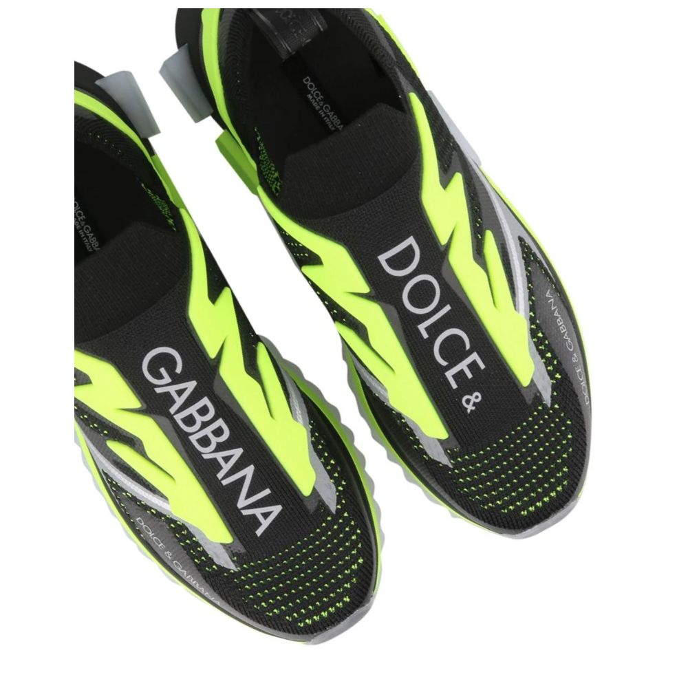 Dolce & Gabbana Schwarzer Polyester Sneaker