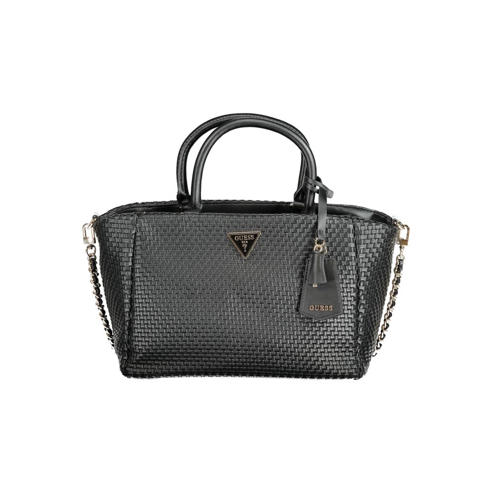 Guess Jeans Schwarz Polyethylen Frauen Handtasche