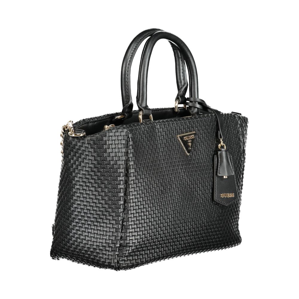 Guess Jeans Schwarz Polyethylen Frauen Handtasche