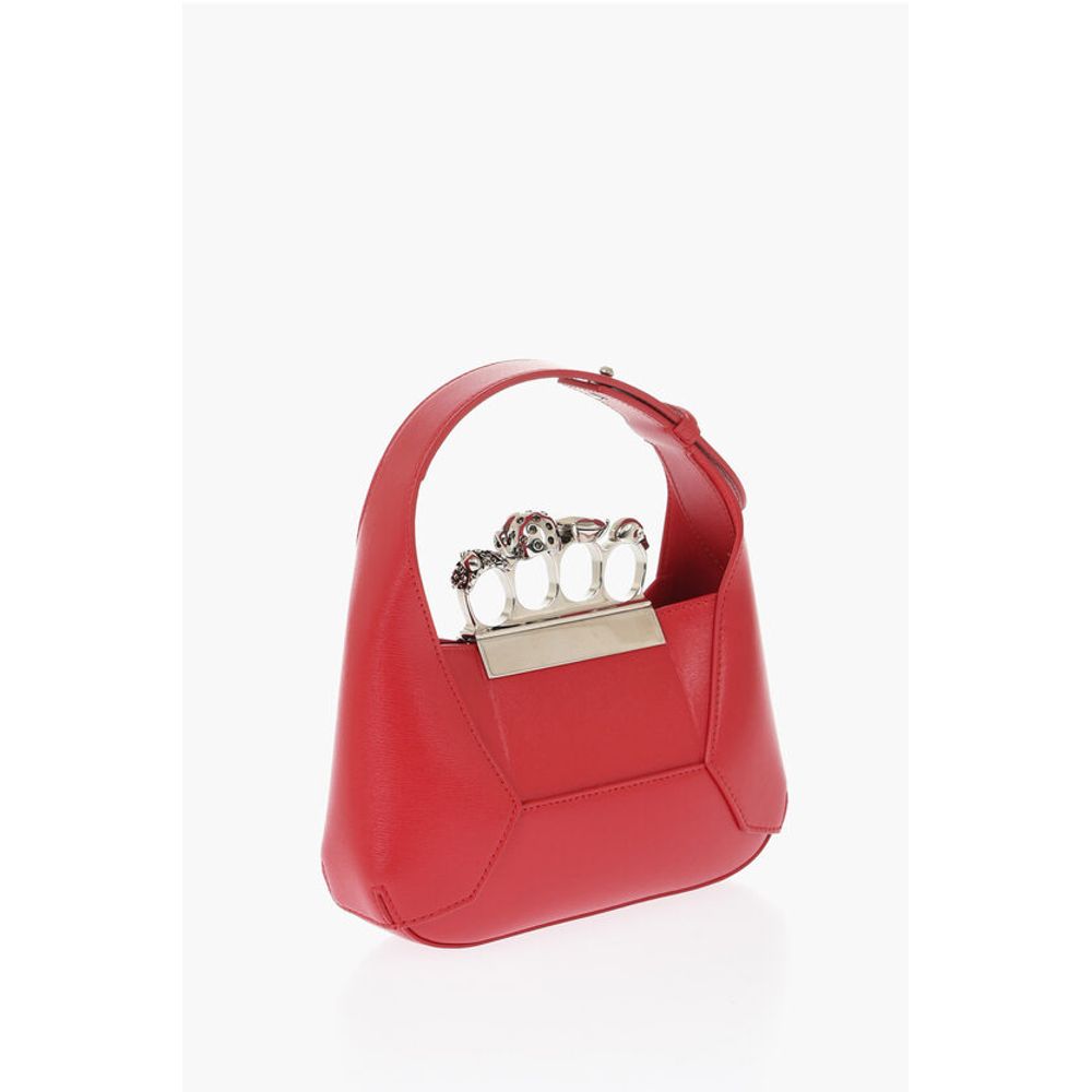 Alexander McQueen Tote Tasche aus rotem Kalbsleder