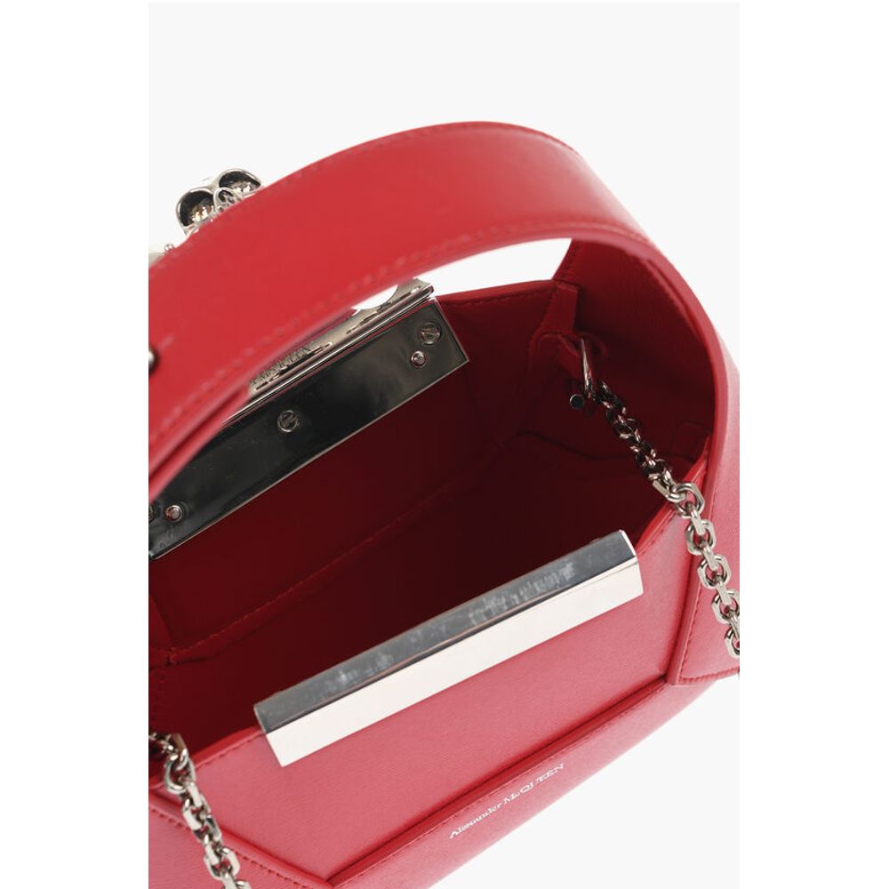 Alexander McQueen Tote Tasche aus rotem Kalbsleder