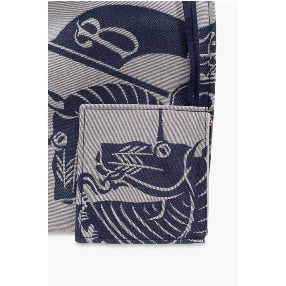 Burberry Bicolor Umhängetasche aus Baumwolle