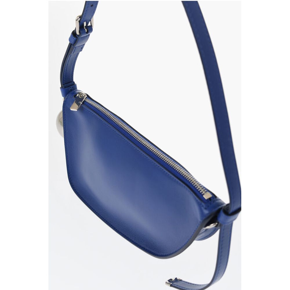Burberry Umhängetasche aus blauem Lammfell