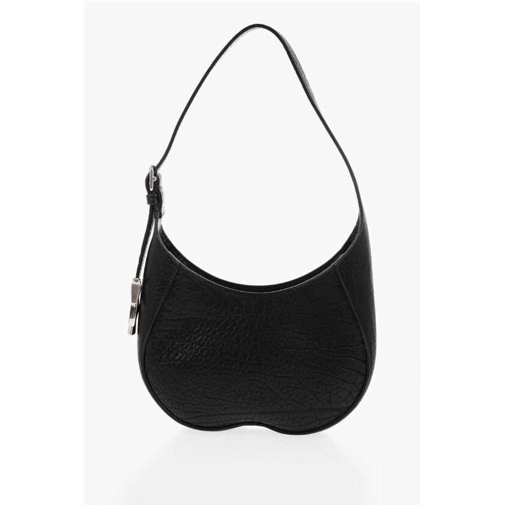 Burberry Schwarze Leder-Umhängetasche