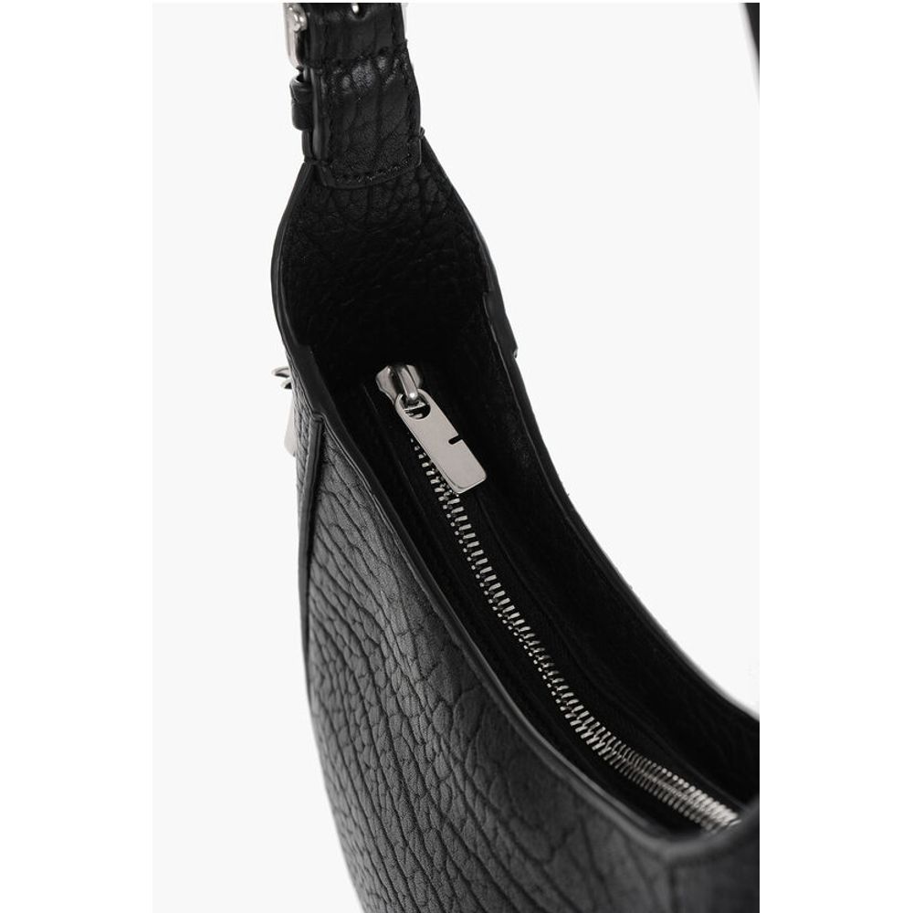 Burberry Schwarze Leder-Umhängetasche