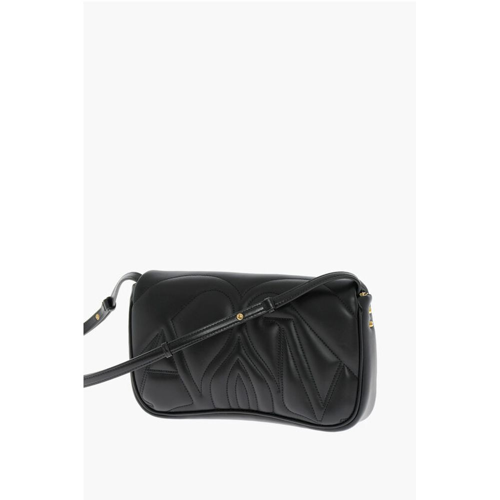 Alexander McQueen Schwarze Umhängetasche aus Kalbsleder