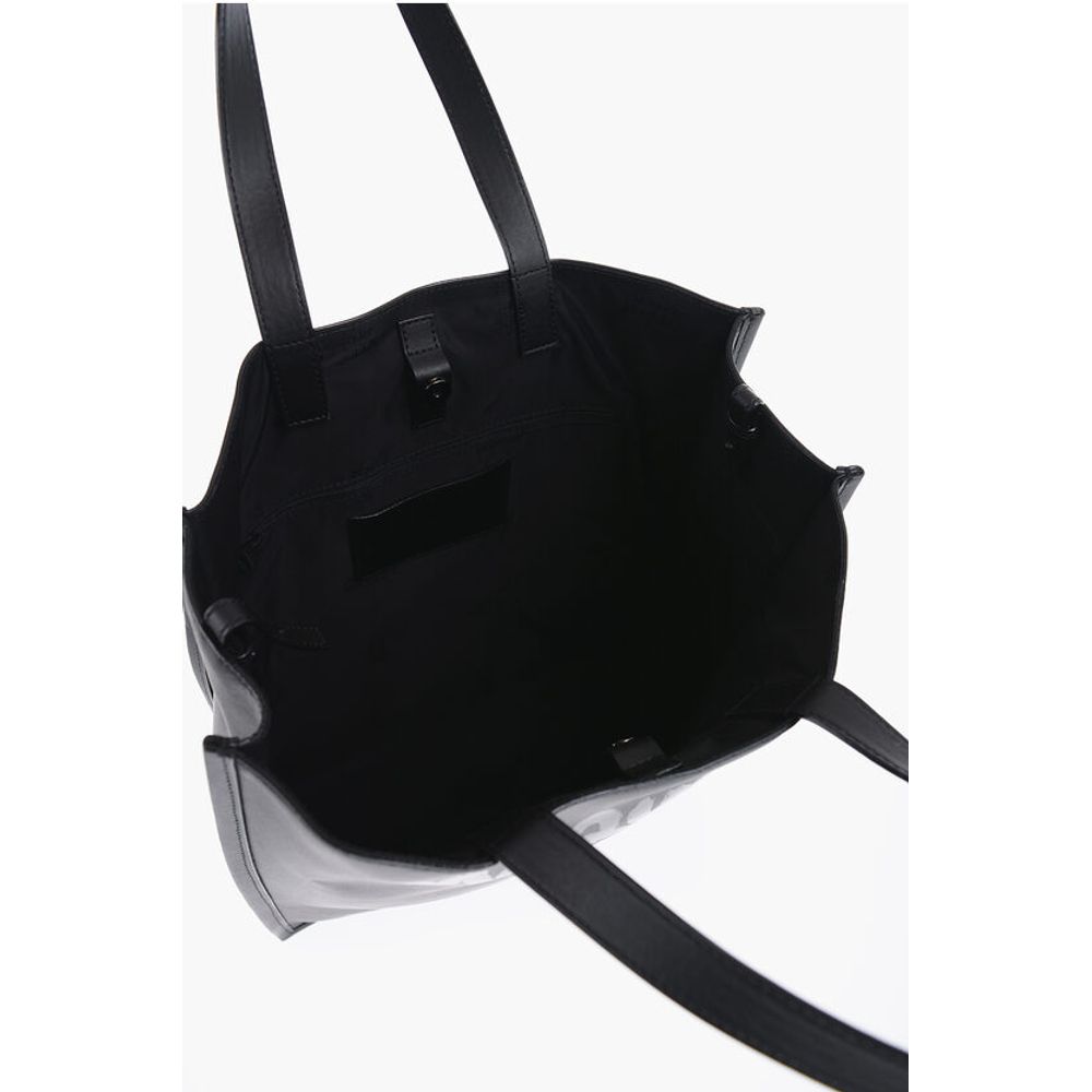 Alexander McQueen Schwarze Leder-Umhängetasche
