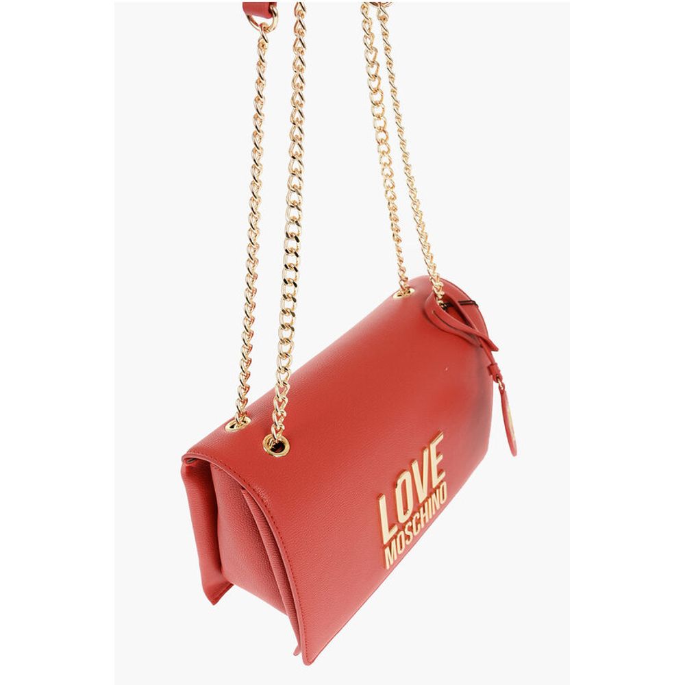 Moschino Rote Polyethylen-Umhängetasche