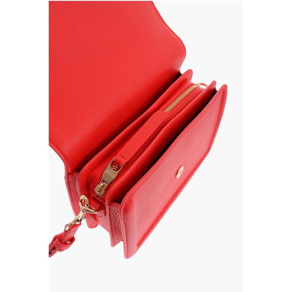 Versace Rote Polyester-Umhängetasche