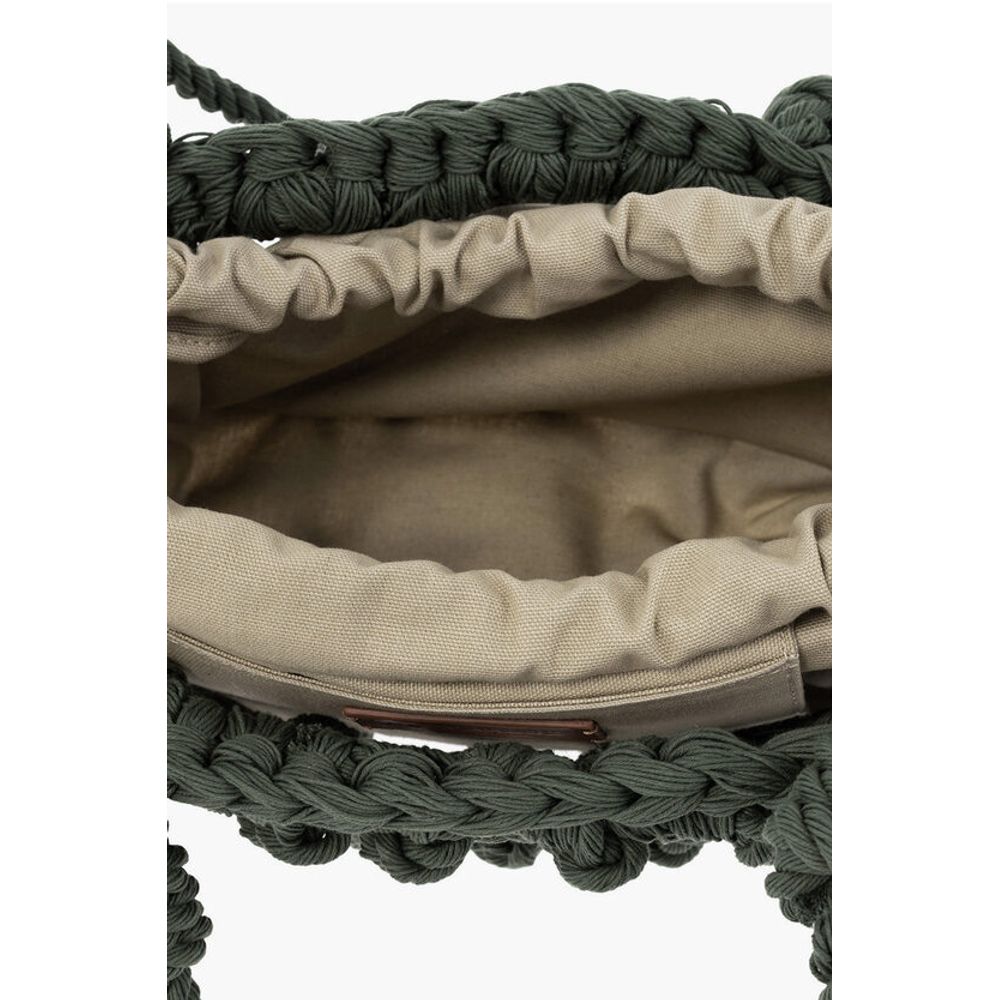 Dsquared² Grüne Polyester-Umhängetasche