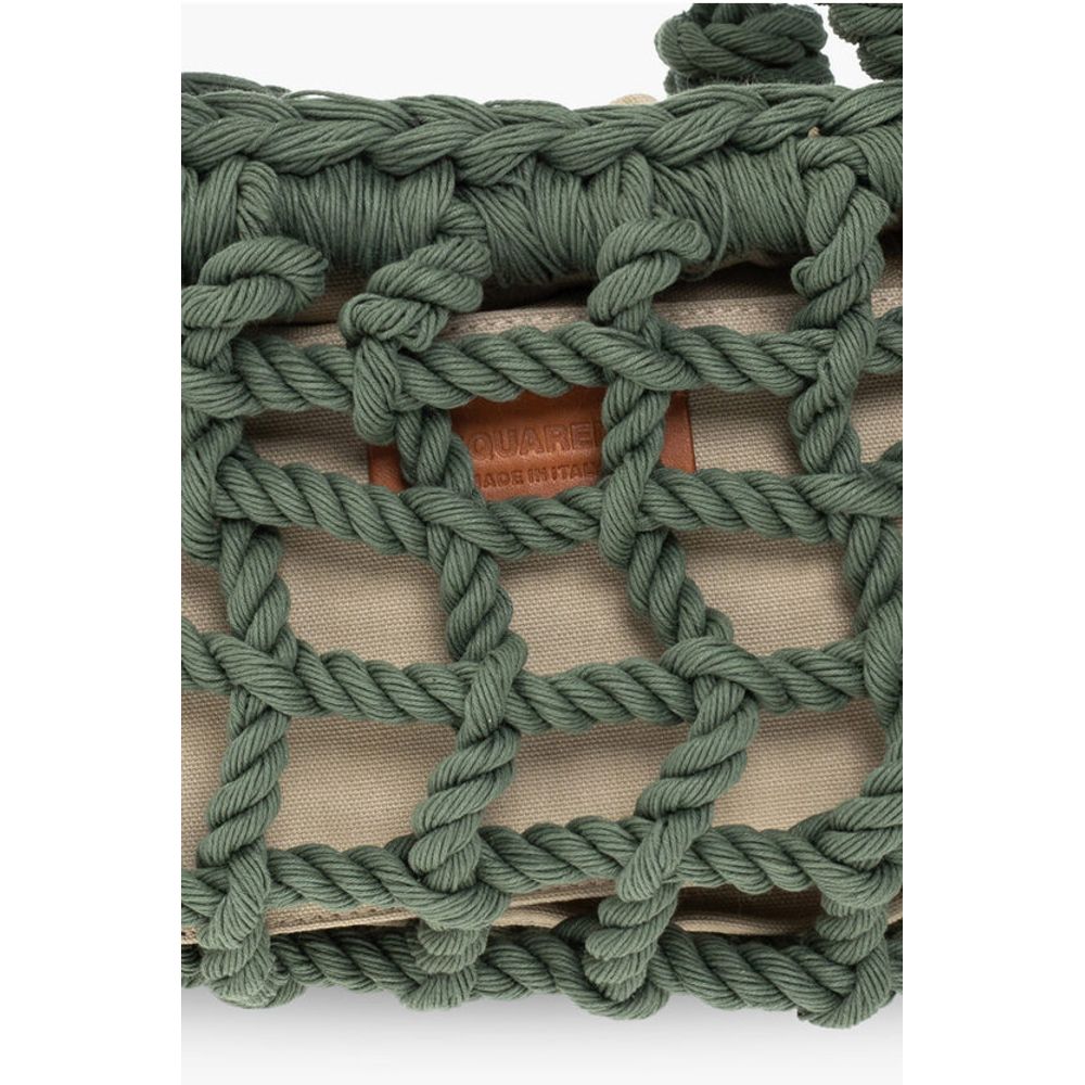 Dsquared² Grüne Polyester-Umhängetasche