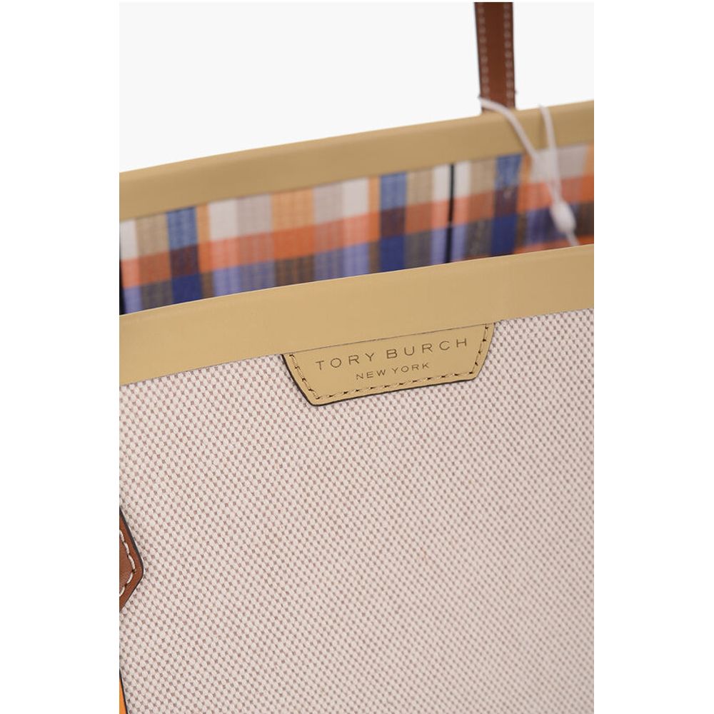Tory Burch Beige Baumwolle Umhängetasche