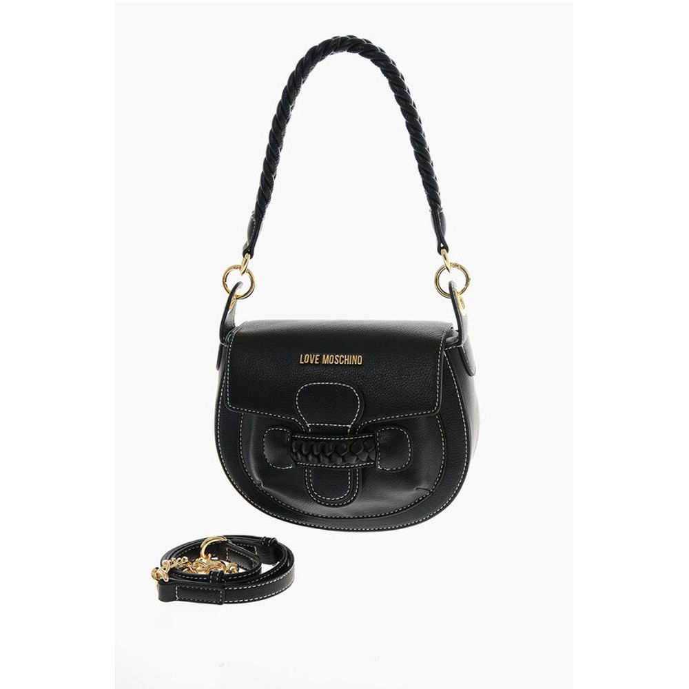 Moschino Schwarze Polyethylen-Umhängetasche