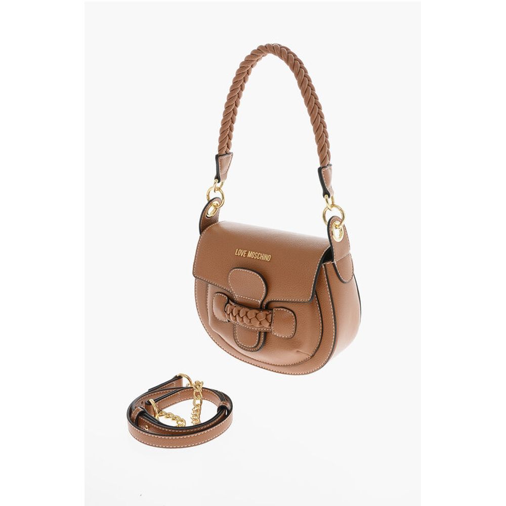 Moschino Braune Polyethylen-Umhängetasche