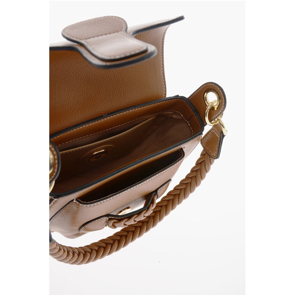 Moschino Braune Polyethylen-Umhängetasche