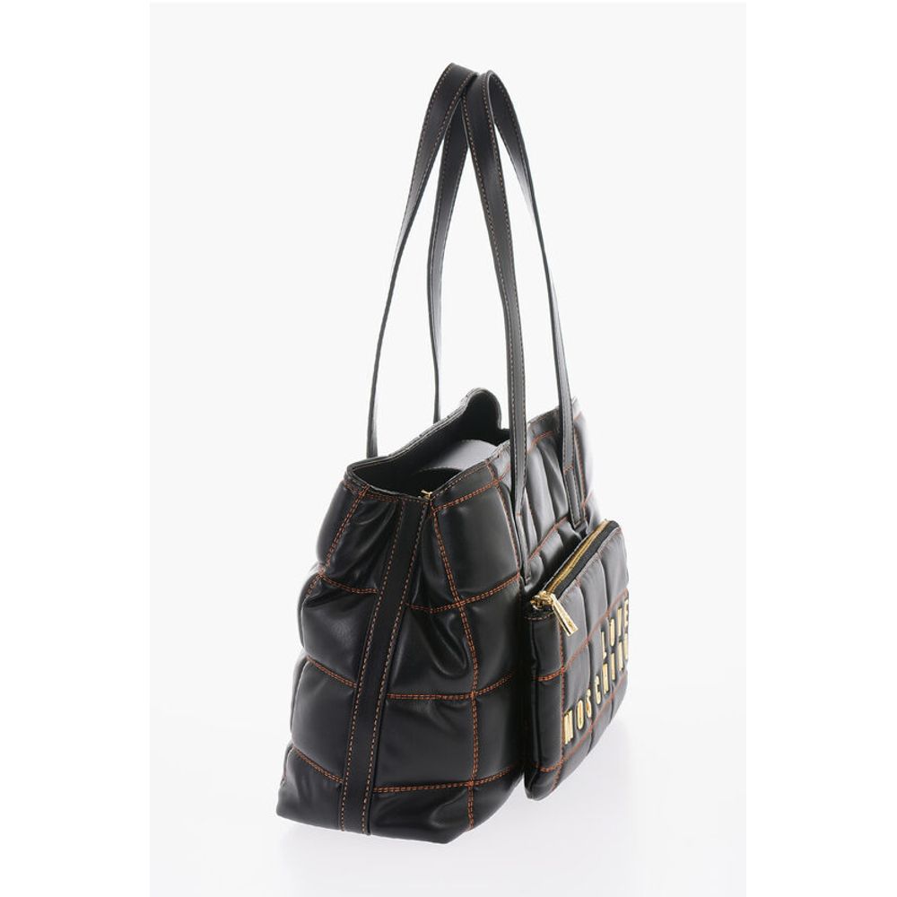 Moschino Schwarze Polyethylen-Umhängetasche