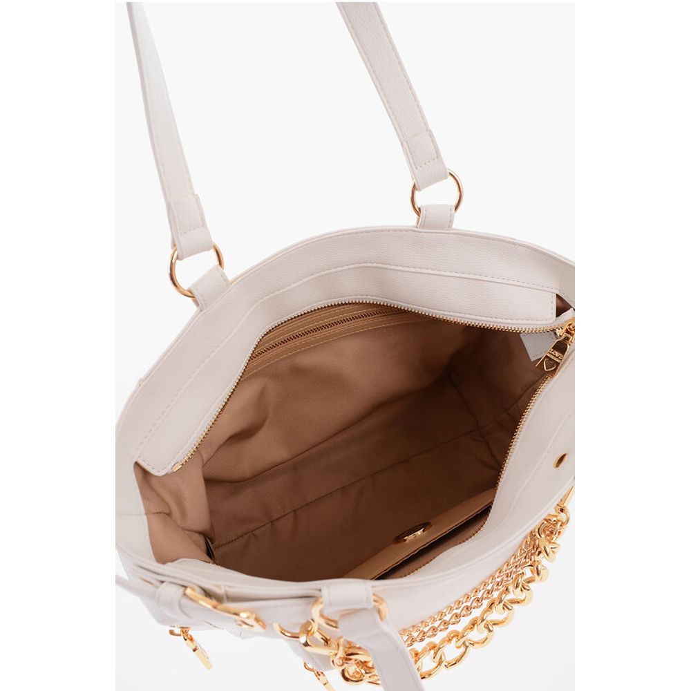 Moschino Weiße Polyethylen-Umhängetasche