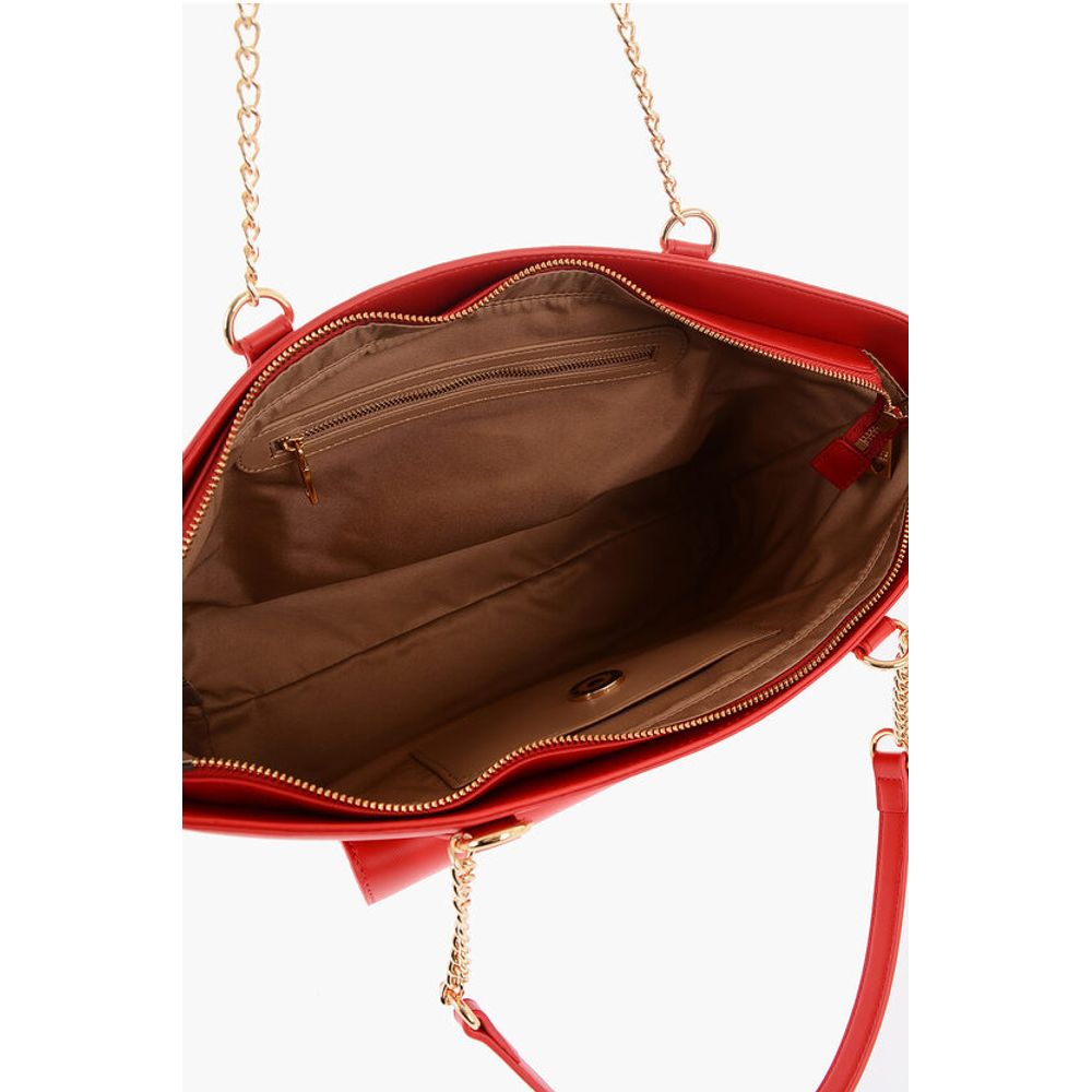 Moschino Rote Polyethylen-Umhängetasche