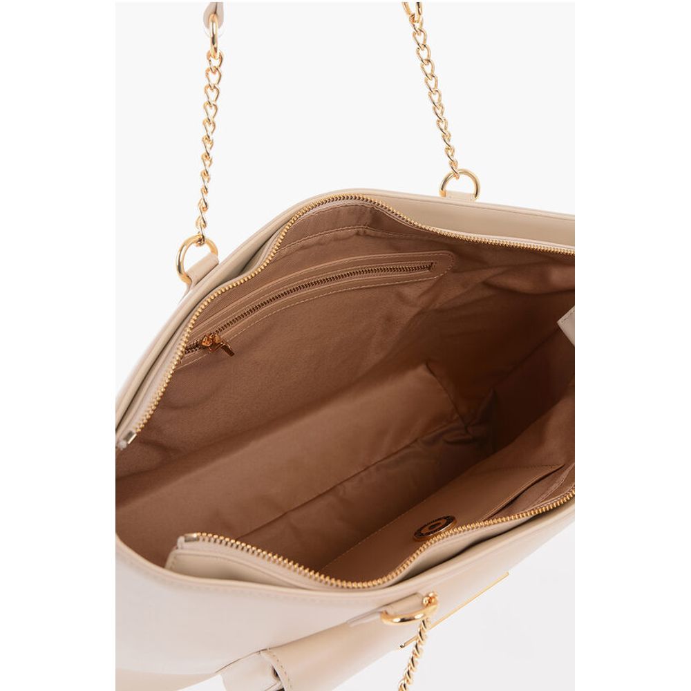 Moschino Beige Polyethylen Umhängetasche