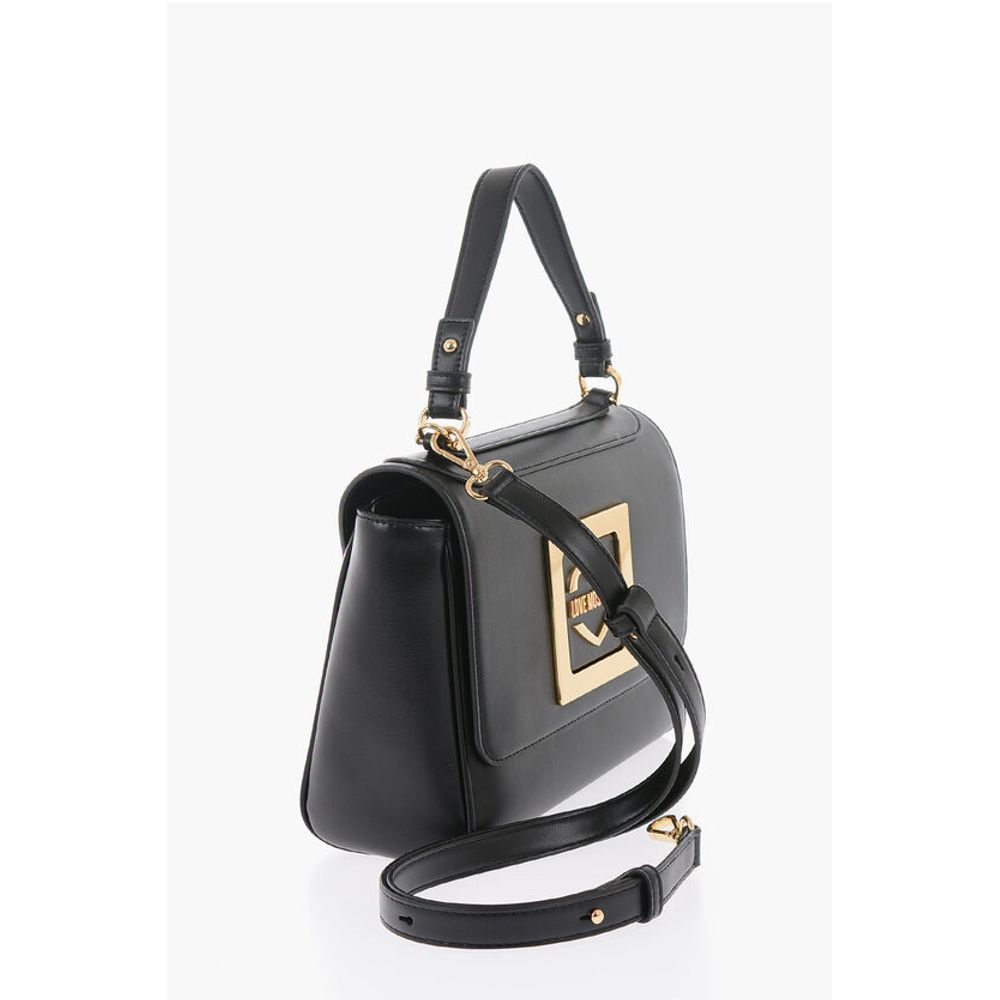 Moschino Schwarze Polyethylen-Umhängetasche