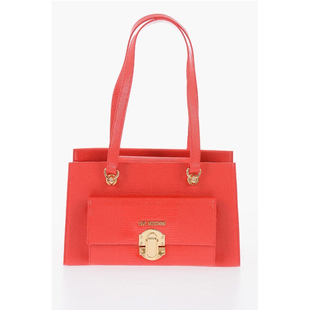 Moschino Rote Polyethylen-Umhängetasche