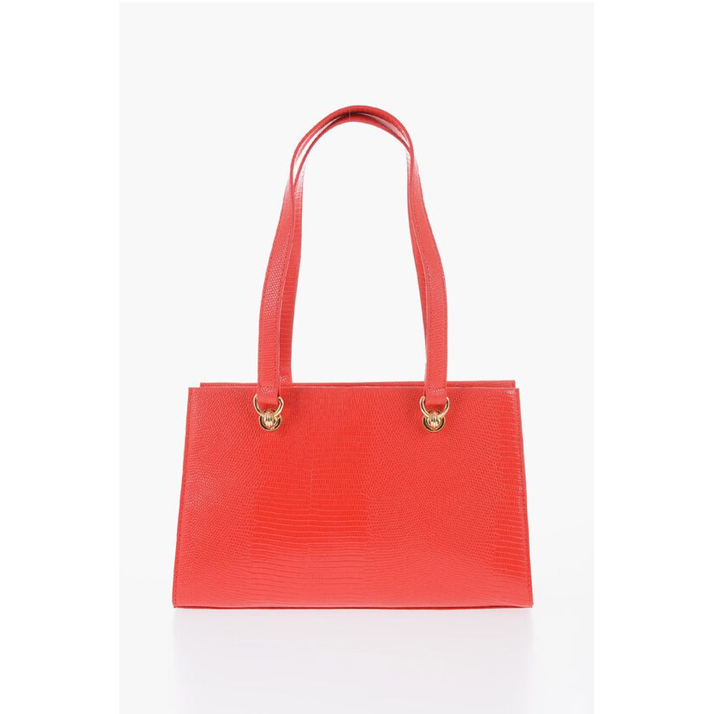 Moschino Rote Polyethylen-Umhängetasche