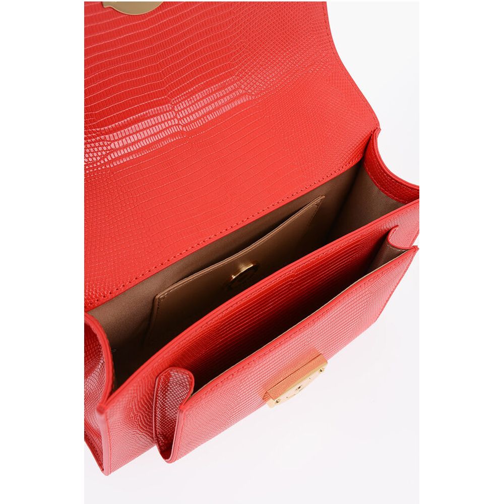 Moschino Rote Polyethylen-Umhängetasche