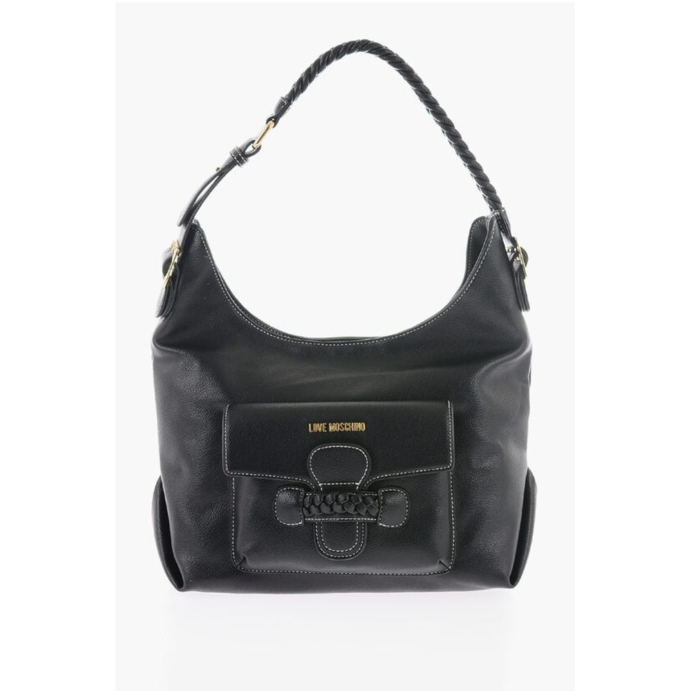 Moschino Schwarze Polyethylen-Umhängetasche