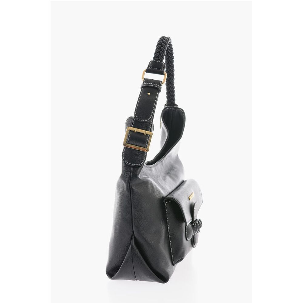 Moschino Schwarze Polyethylen-Umhängetasche