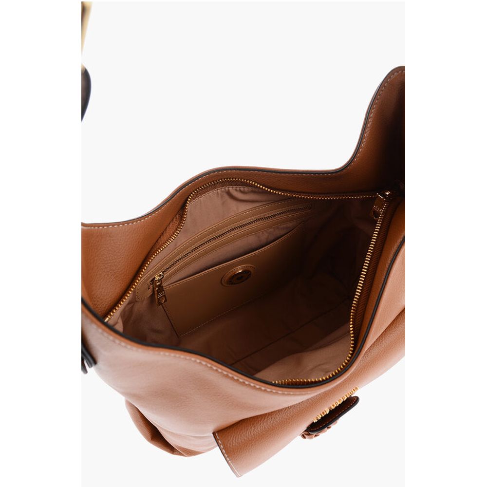 Moschino Braune Polyethylen-Umhängetasche