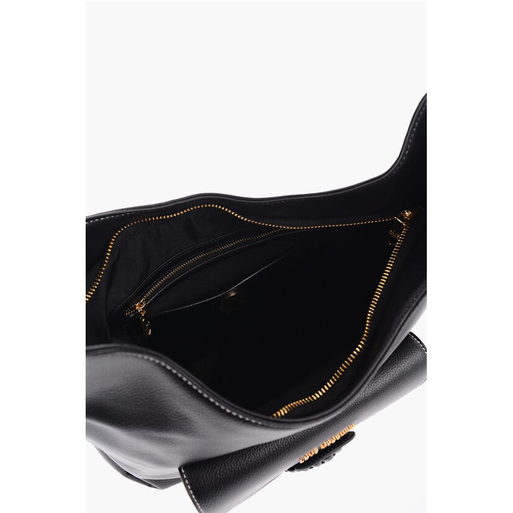 Moschino Schwarze Polyethylen-Umhängetasche