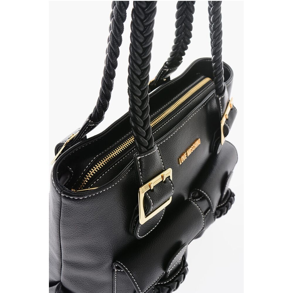 Moschino Schwarze Polyethylen-Umhängetasche