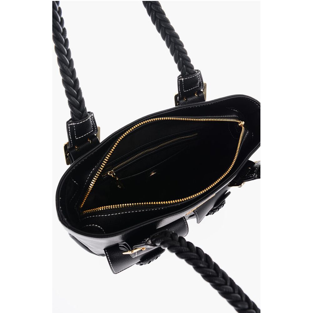 Moschino Schwarze Polyethylen-Umhängetasche