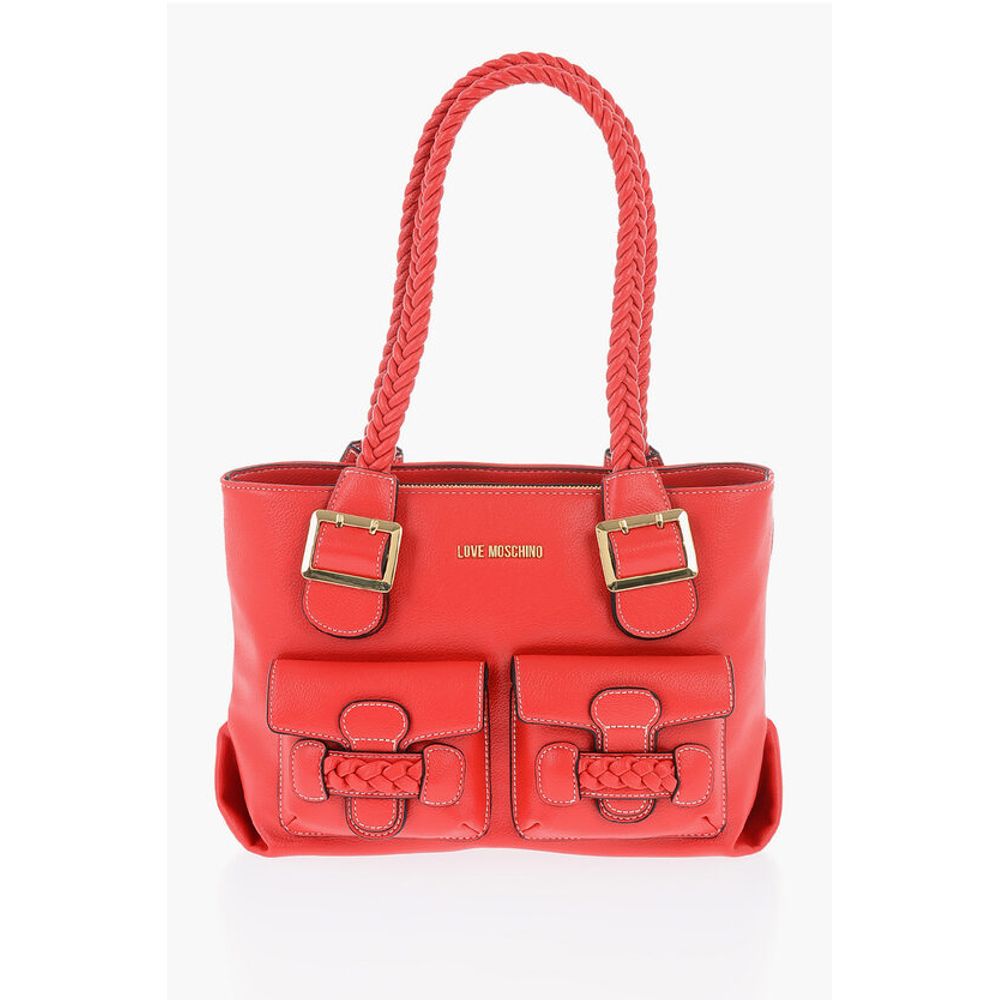 Moschino Rote Polyethylen-Umhängetasche