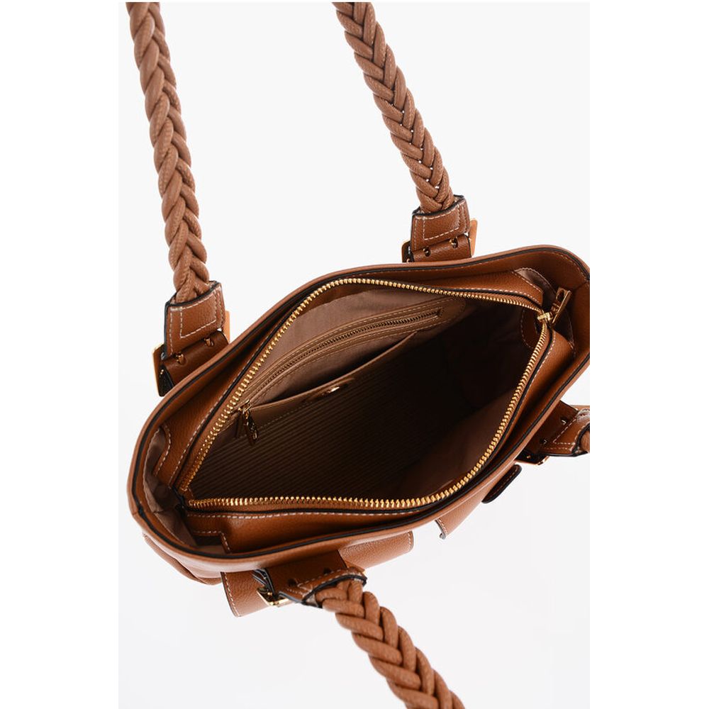 Moschino Braune Polyethylen-Umhängetasche