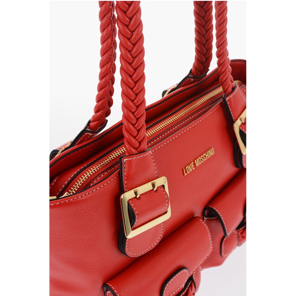 Moschino Rote Polyethylen-Umhängetasche