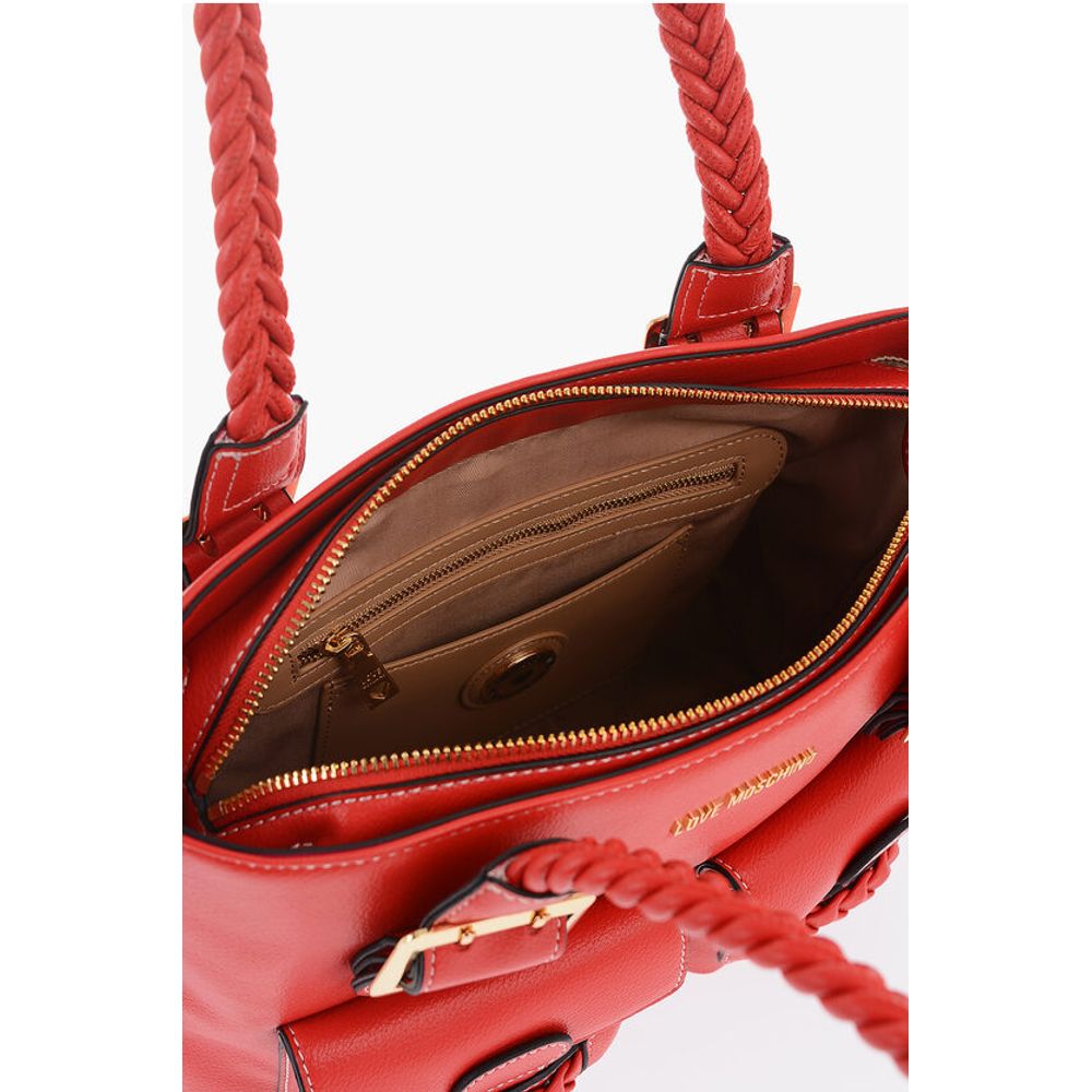 Moschino Rote Polyethylen-Umhängetasche