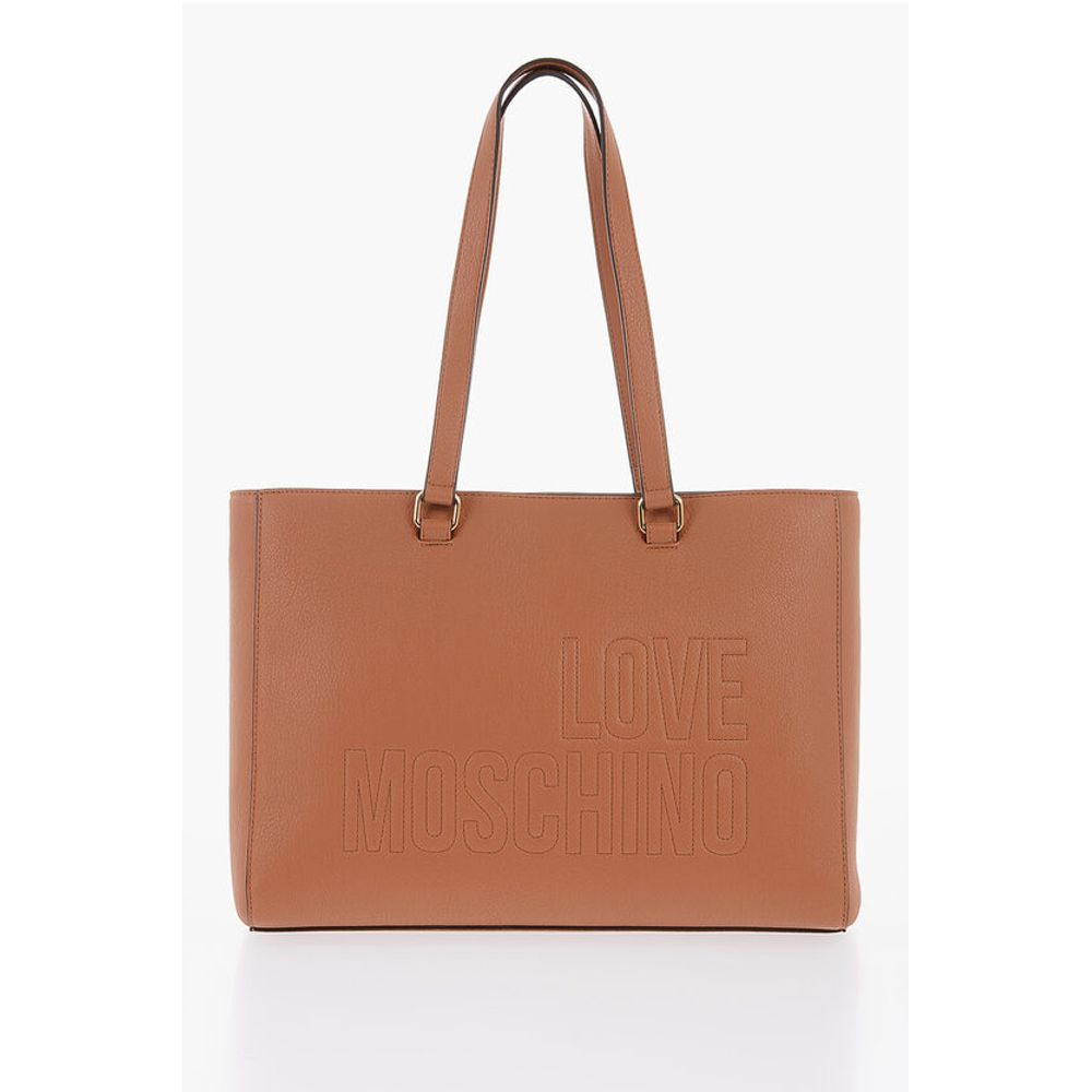 Moschino Braune Polyethylen-Umhängetasche