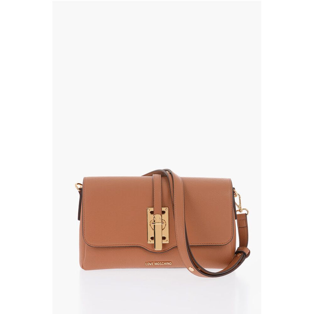 Moschino Braune Polyethylen-Umhängetasche