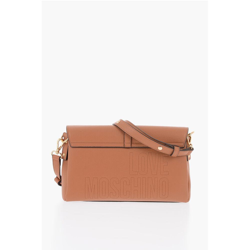Moschino Braune Polyethylen-Umhängetasche